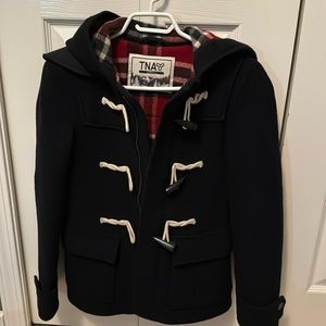 Aritzia TNA navy wool jacket